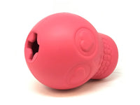 Pink Natural Rubber Sugar Skull Dog Chew Toy and Treat Dispenser