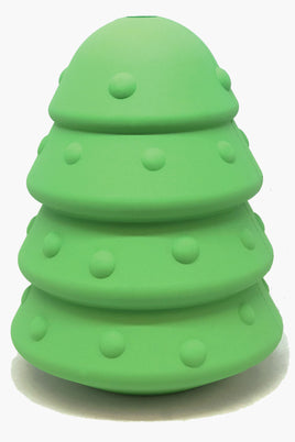 Christmas Tree Natural Rubber Chew Toy and Treat Dispenser