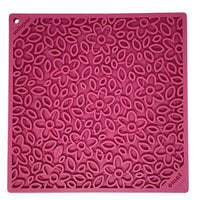 Flower Power Design Emat, Enrichment Licking Mat -Pink