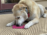 Flower Power Design Emat, Enrichment Licking Mat -Pink