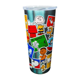 Peanuts Sticker Art Stainless Steel Tumbler