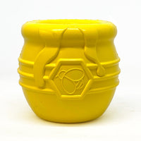 Honey Pot Durable Rubber Treat Dispenser & Enrichment