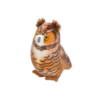 Wild Republic Audubon II Great Horned Owl Stuffed Animal with Sound 5.5"