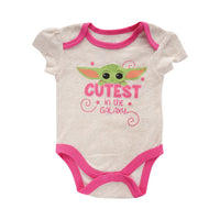 3-Piece Baby Clothing Set - Baby Yoda - Pink