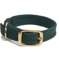 Mendota Pet  Double Braid Junior Collar - Brass