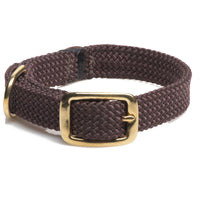 Mendota Pet  Double Braid Junior Collar - Brass