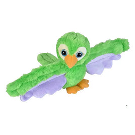 Wild Republic Huggers Slap Bracelet Plush - Green Parrot