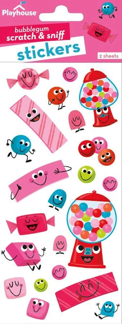 Bubble Gum Scratch & Sniff Stickers