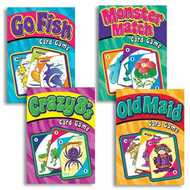 Jumbo Card Games - Go Fish, Monster Match, Crazy 8s, Old Maid