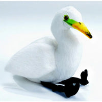 Wild Republic Audubon II Great Egret Stuffed Animal with Sound 5.5"