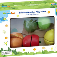 11 Pcs Wooden Pretend Cutting Play Food Toy