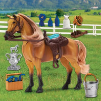 Blue Ribbon Champions Deluxe Horse Set - Quarter Horse(Palomino)