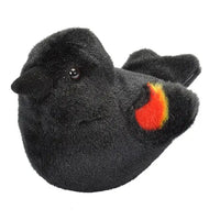 Wild Republic Audubon II Red-Winged Blackbird Stuffed Animal with Sound 5.5"