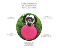 Natural Rubber Bottle Top Flyer - Dog Flying Disc - Fetch Toy - SodaPup