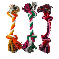 Knotted Rope Dog Toy, 9" Multi-Colored