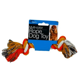 Knotted Rope Dog Toy, 9" Multi-Colored