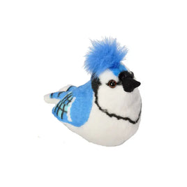 Wild Republic Audubon II Blue Jay Stuffed Animal with Sound 5.5"