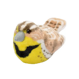 Wild Republic Audubon II Western Meadowlark Stuffed Animal with Sound 5.5"