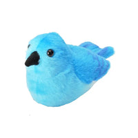 Wild Republic Audubon II Mountain Bluebird Stuffed Animal with Sound 5.5"