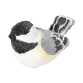 Wild Republic Audubon II Black-Capped Chickadee Stuffed Animal with Sound 5.5"