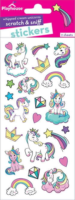 Whipped Cream Unicorn Scratch & Sniff Stickers