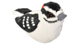 Wild Republic Audubon II Downy Woodpecker Stuffed Animal with Sound 5.5"