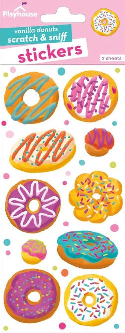 Vanilla Donuts Scratch & Sniff Stickers