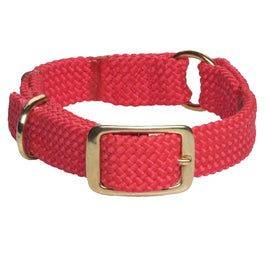 Mendota Pet Double Braid Center Ring Collar - Brass